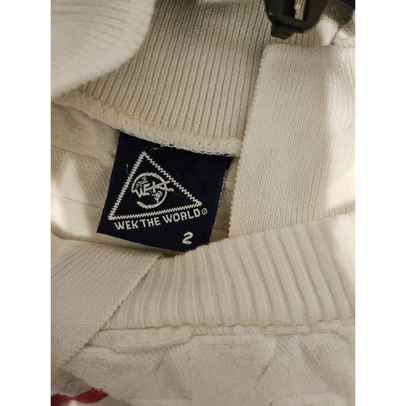 Vintage 90s Wek The World LONG BEACH Textured Crewneck Sweatshirt Size XL USA - Picture 8 of 10